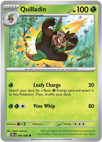 Quilladin (006/086) [Mega Evolution: Chaos Rising] Reverse Holofoil
