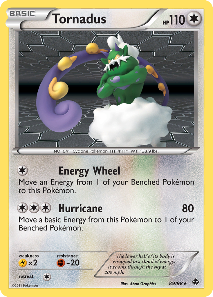 Tornadus (89/98) [Black & White: Emerging Powers] Reverse Holofoil