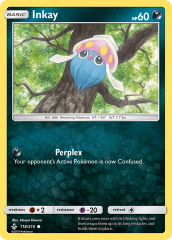 Inkay (118/214) [Sun & Moon: Unbroken Bonds] Reverse Holofoil