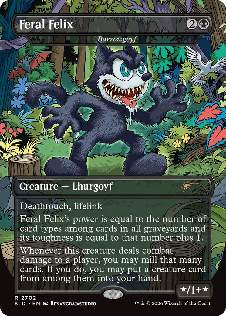 Feral Felix - Barrowgoyf [Secret Lair Drop Series] Foil