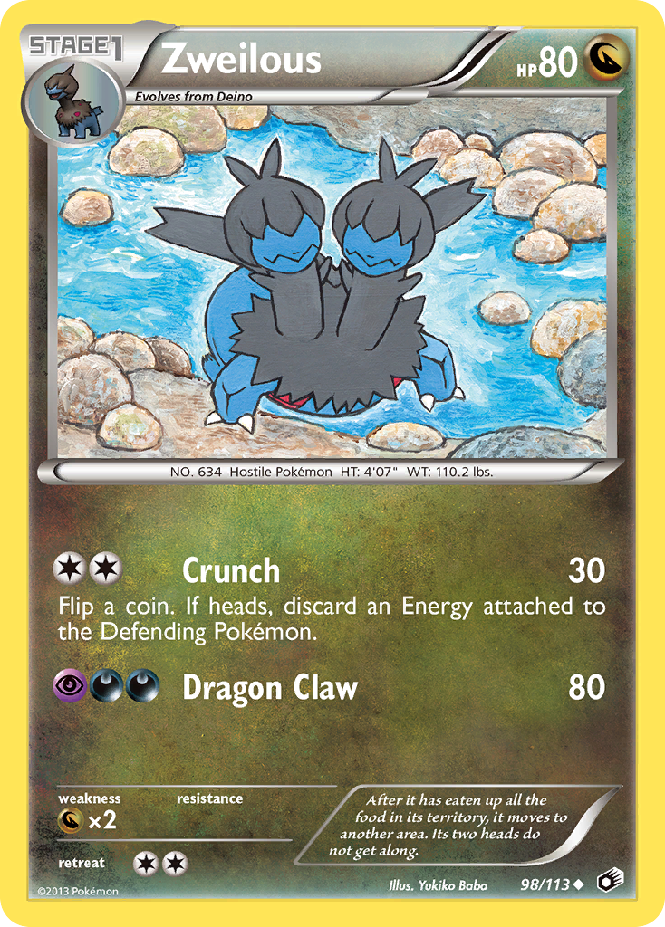 Zweilous (98/113) [Black & White: Legendary Treasures] Reverse Holofoil
