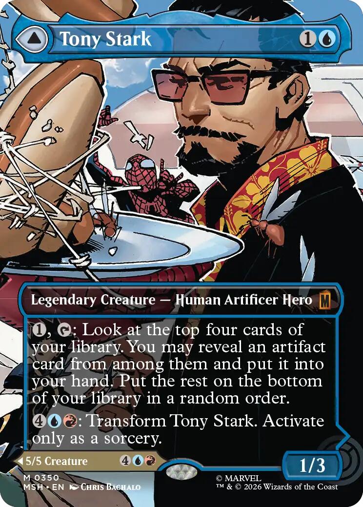Tony Stark (Borderless) (0350) [Marvel Super Heroes] Foil
