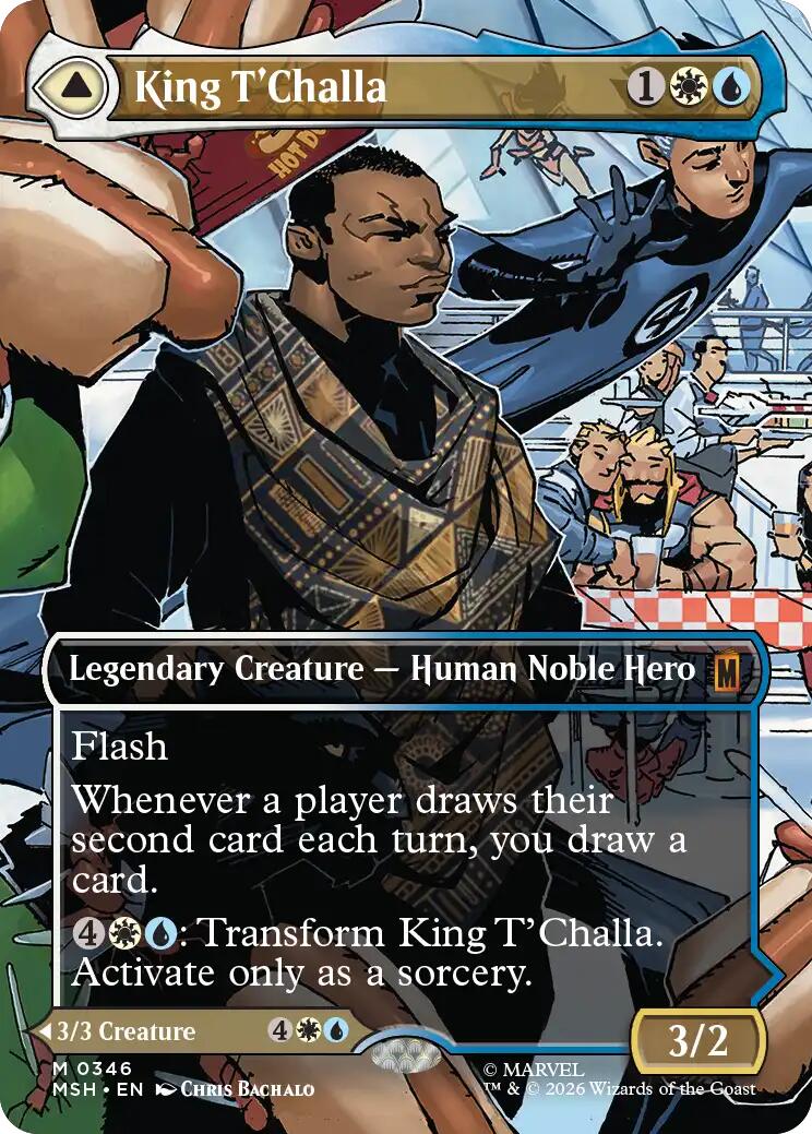 King T'Challa (Borderless) (0346) [Marvel Super Heroes] Foil