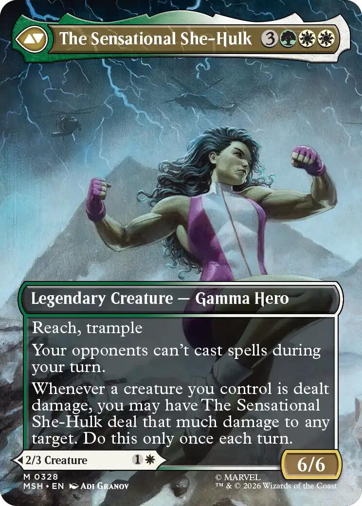 Jennifer Walters // The Sensational She-Hulk (Borderless) (0328) [Marvel Super Heroes] Foil