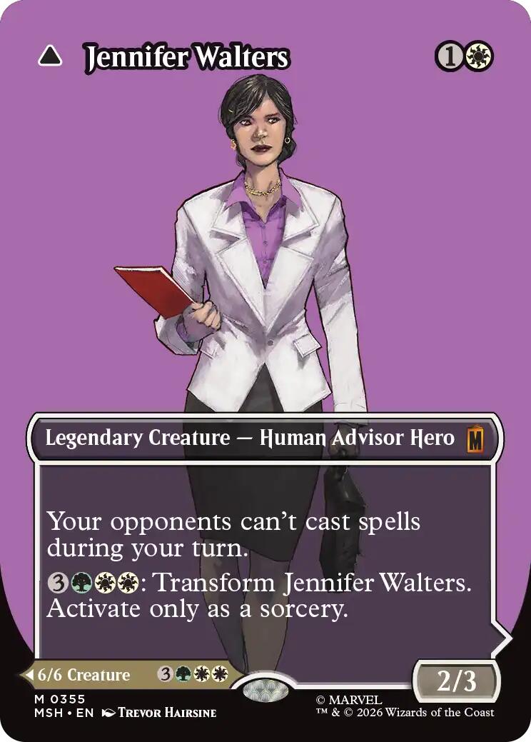 Jennifer Walters // The Sensational She-Hulk (Borderless) (0355) [Marvel Super Heroes] Foil