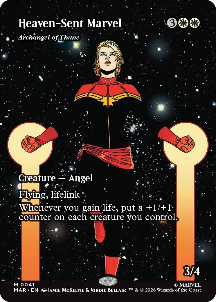 Heaven-Sent Marvel - Archangel of Thune (Borderless) [Marvel Universe: Eternal-Legal] Foil