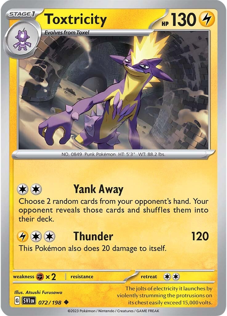 Toxtricity (072/198) [Scarlet & Violet: Base Set] Reverse Holofoil