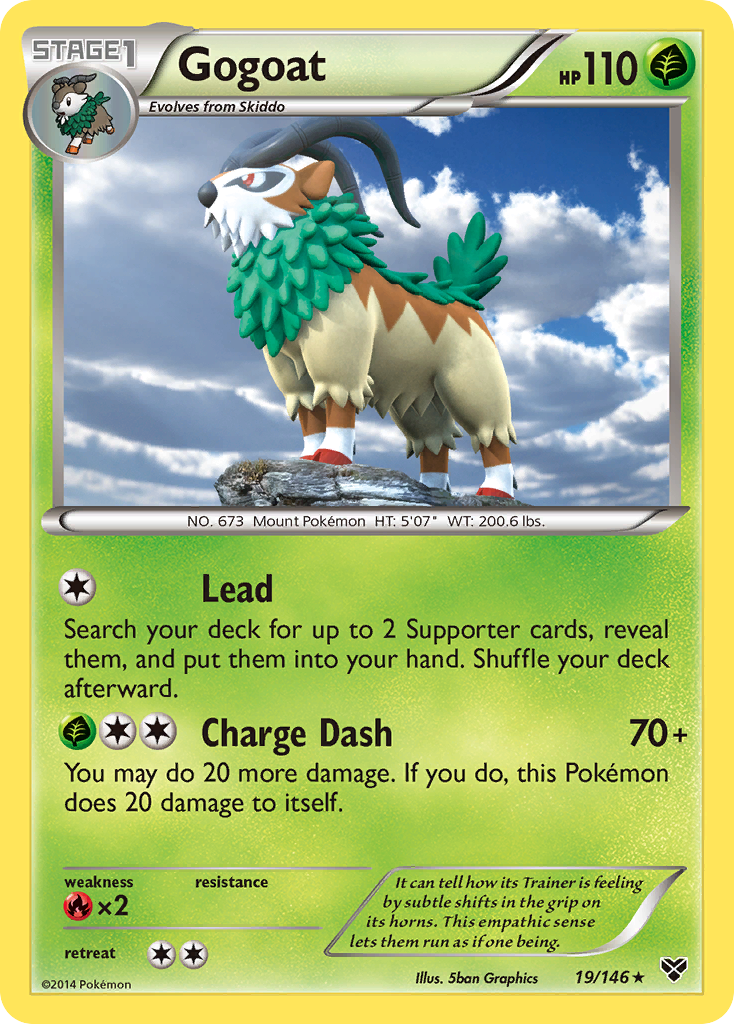 Gogoat (19/146) [XY: Base Set] Reverse Holofoil