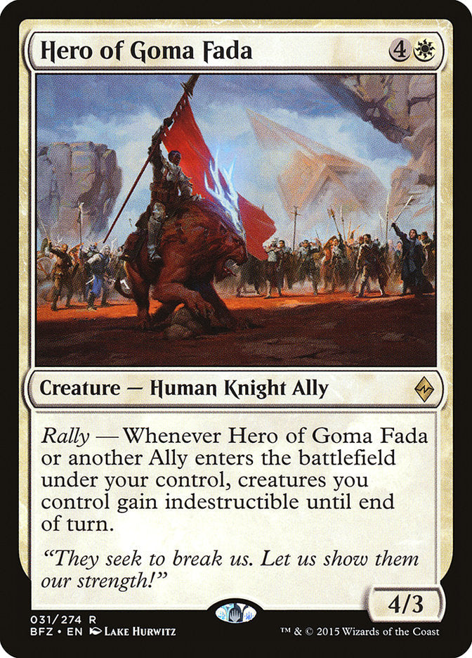 Hero of Goma Fada [Battle for Zendikar] Foil