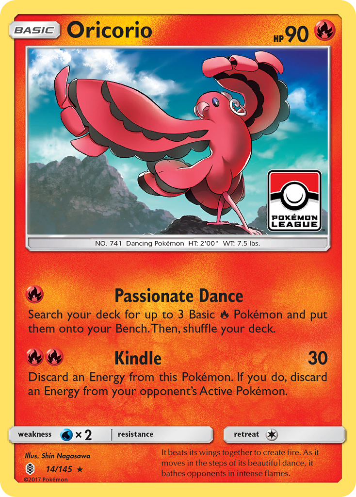 Oricorio (14/145) [Sun & Moon: Guardians Rising] Reverse Holofoil