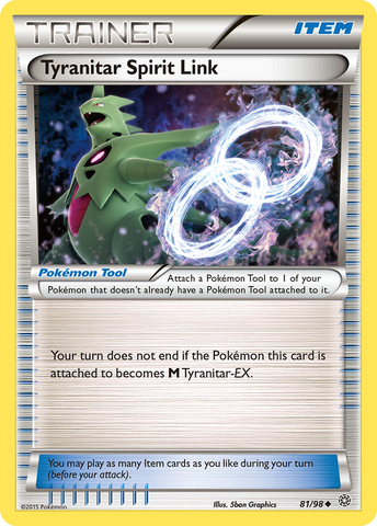 Tyranitar Spirit Link (81/98) [XY: Ancient Origins] Reverse Holofoil