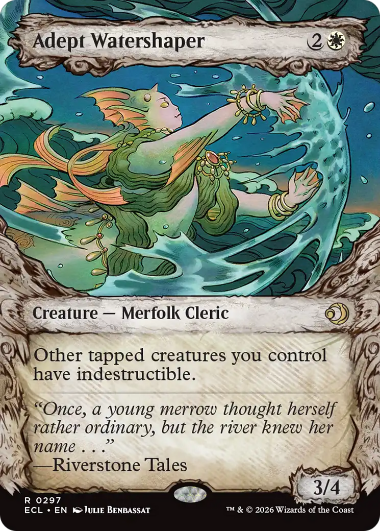 Adept Watershaper (Showcase) [Lorwyn Eclipsed] Foil