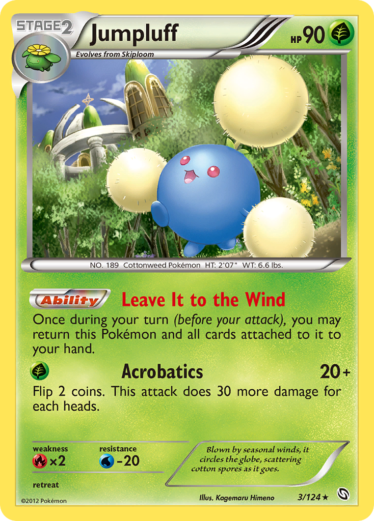 Jumpluff (3/124) [Black & White: Dragons Exalted] Reverse Holofoil