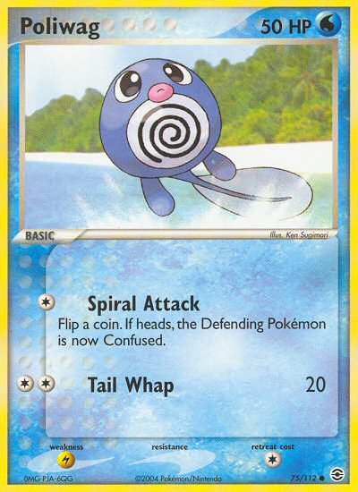 Poliwag (75/112) [EX: FireRed & LeafGreen] Reverse Holofoil