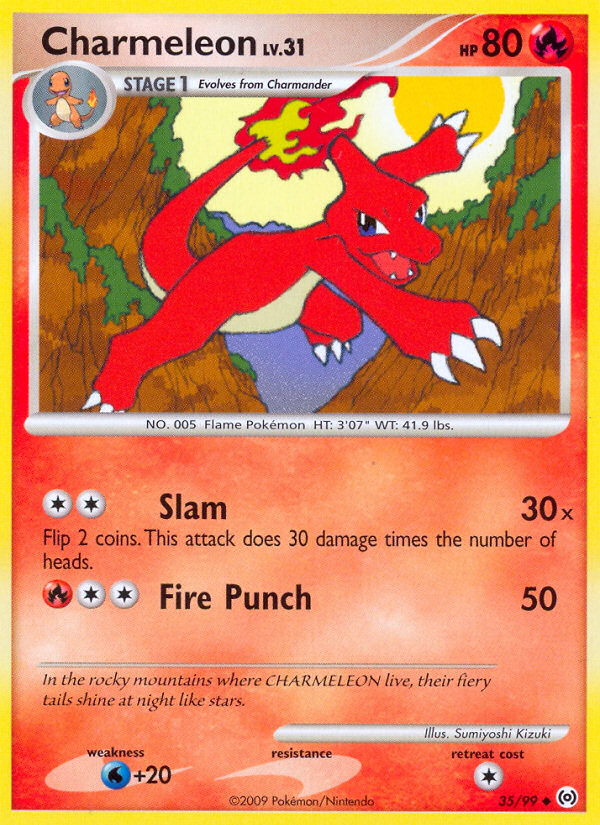 Charmeleon (35/99) [Platinum: Arceus] Reverse Holofoil