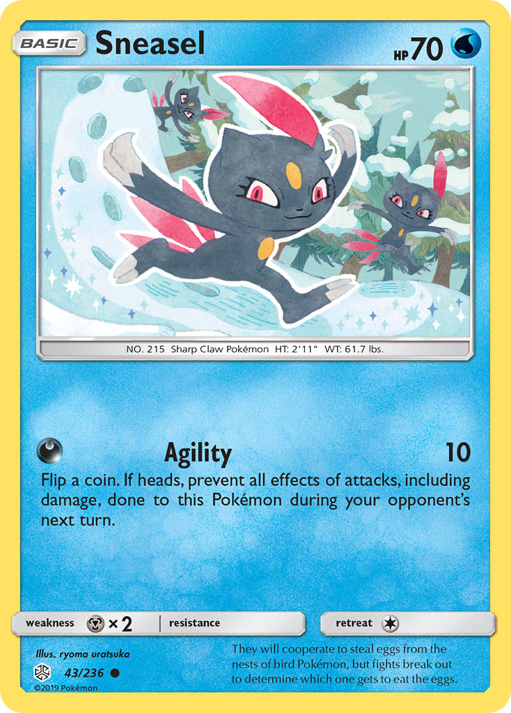 Sneasel (43/236) [Sun & Moon: Cosmic Eclipse] Reverse Holofoil