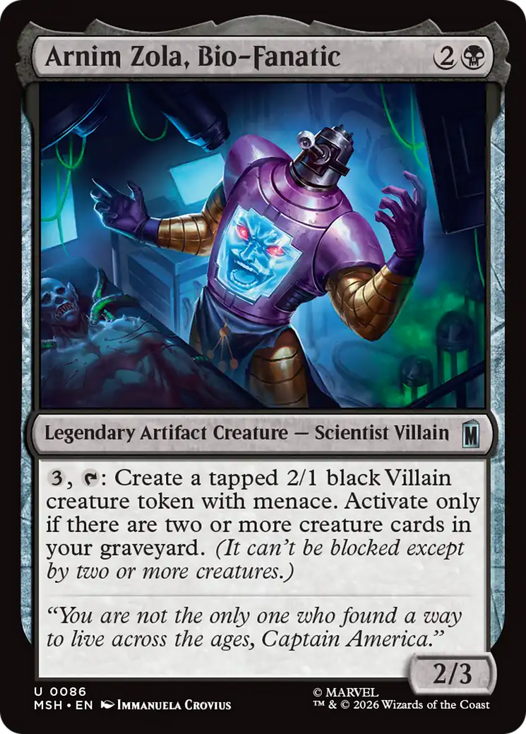 Arnim Zola, Bio-Fanatic [Marvel Super Heroes] Foil