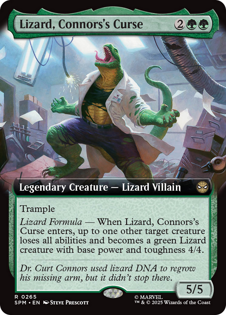 Lizard, Connors's Curse (Extended Art) [Marvel's Spider-Man] Foil