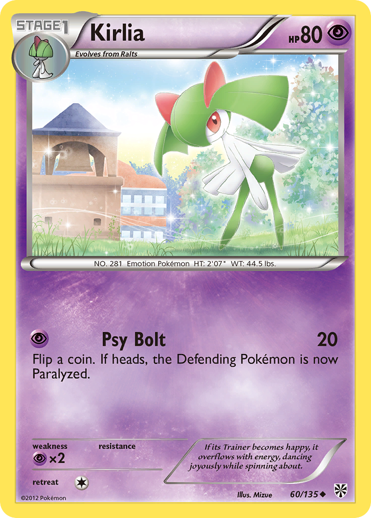 Kirlia (60/135) [Black & White: Plasma Storm] Reverse Holofoil