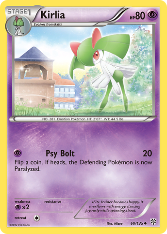 Kirlia (60/135) [Black & White: Plasma Storm] Reverse Holofoil