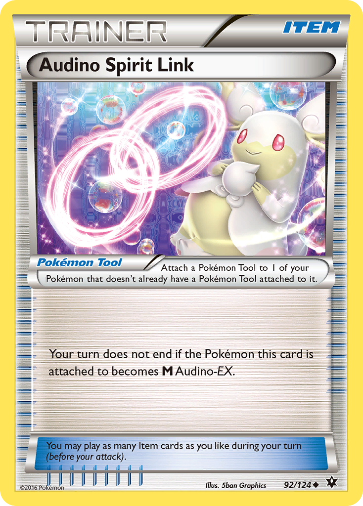 Audino Spirit Link (92/124) [XY: Fates Collide] Reverse Holofoil