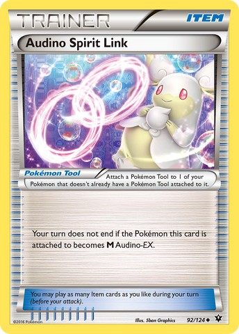 Audino Spirit Link (92/124) [XY: Fates Collide] Reverse Holofoil