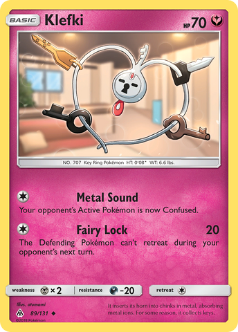 Klefki (89/131) [Sun & Moon: Forbidden Light] Reverse Holofoil