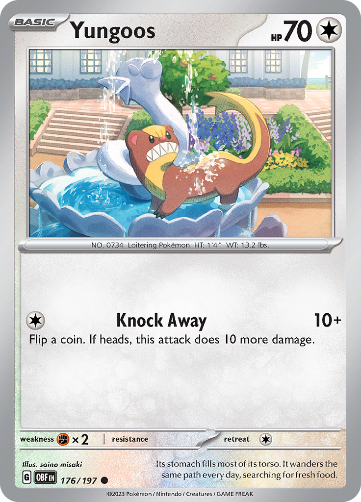 Yungoos (176/197) [Scarlet & Violet: Obsidian Flames] Reverse Holofoil