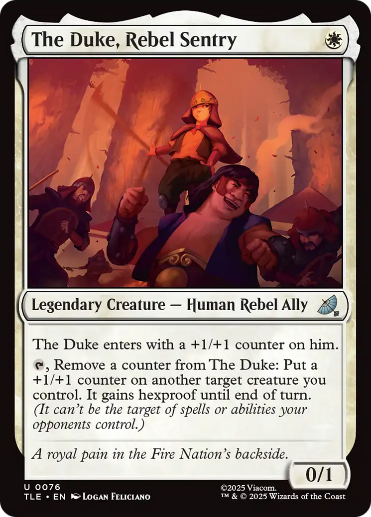 The Duke, Rebel Sentry [Avatar: The Last Airbender: Eternal-Legal] Foil