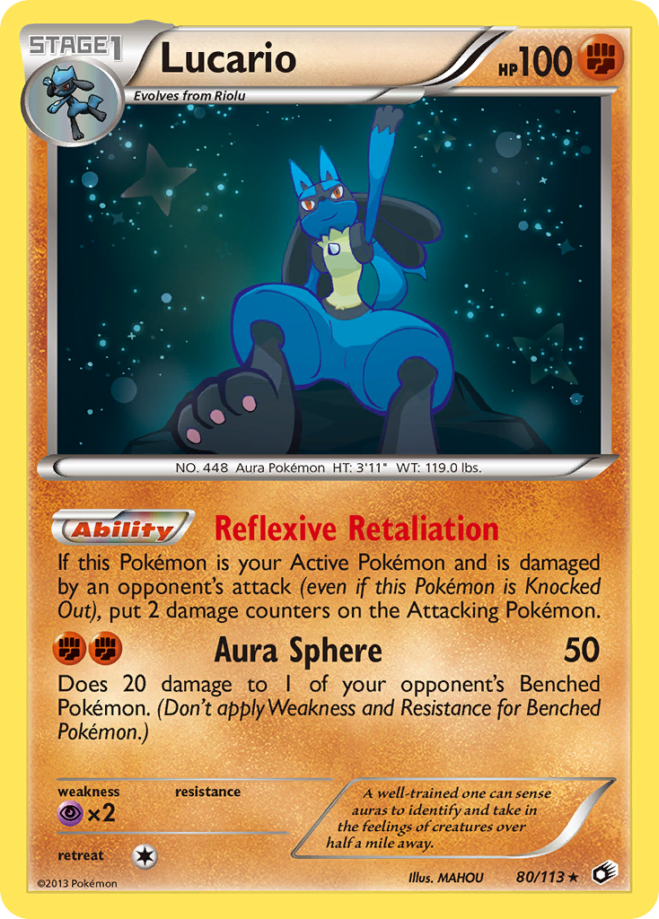 Lucario (80/113) [Black & White: Legendary Treasures] Reverse Holofoil