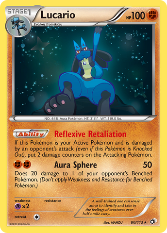 Lucario (80/113) [Black & White: Legendary Treasures] Reverse Holofoil
