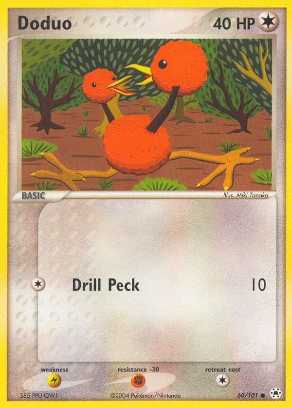 Doduo (60/101) [EX: Hidden Legends] Reverse Holofoil