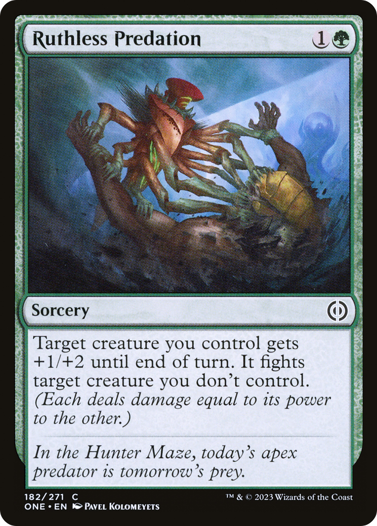 Ruthless Predation [Phyrexia: All Will Be One] Foil