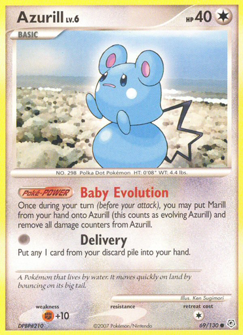 Azurill (69/130) [Diamond & Pearl: Base Set] Reverse Holofoil