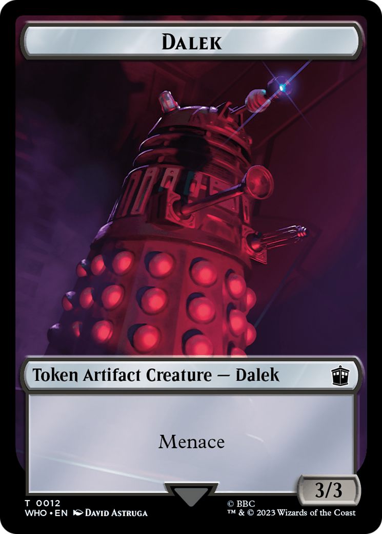 Dalek // Mark of the Rani Double-Sided Token [Doctor Who Tokens] Foil