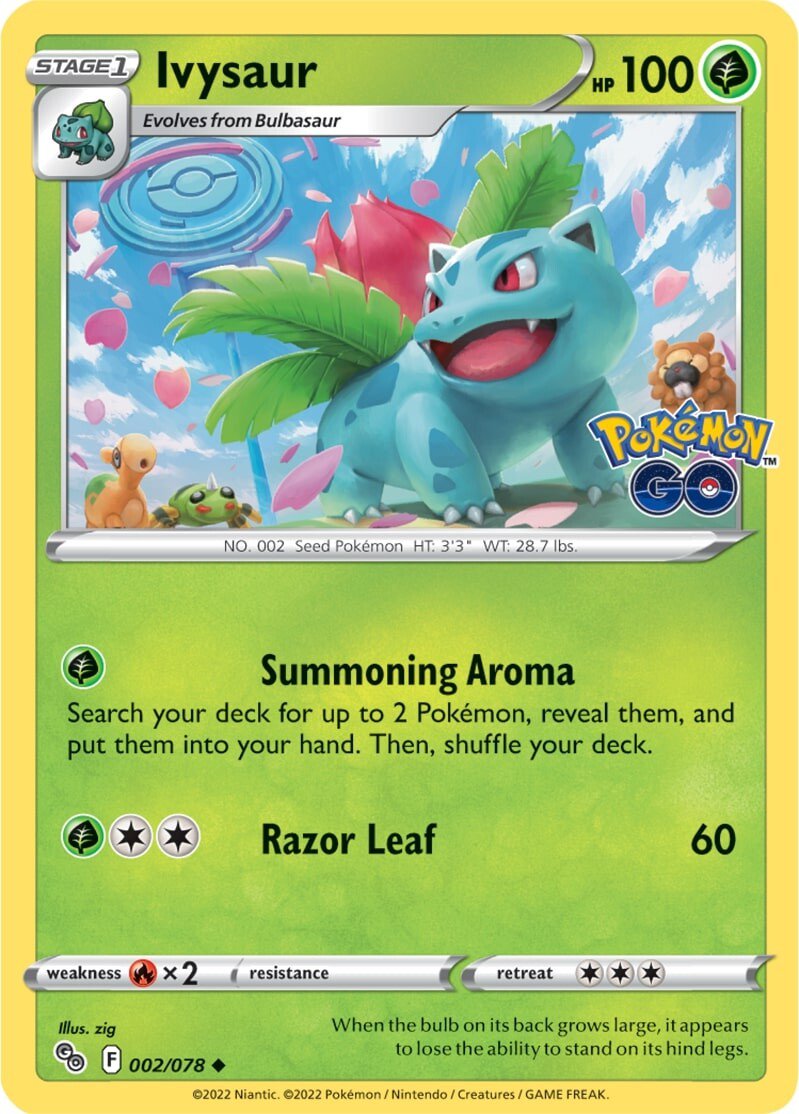 Ivysaur (002/078) [Pokémon GO] Reverse Holofoil