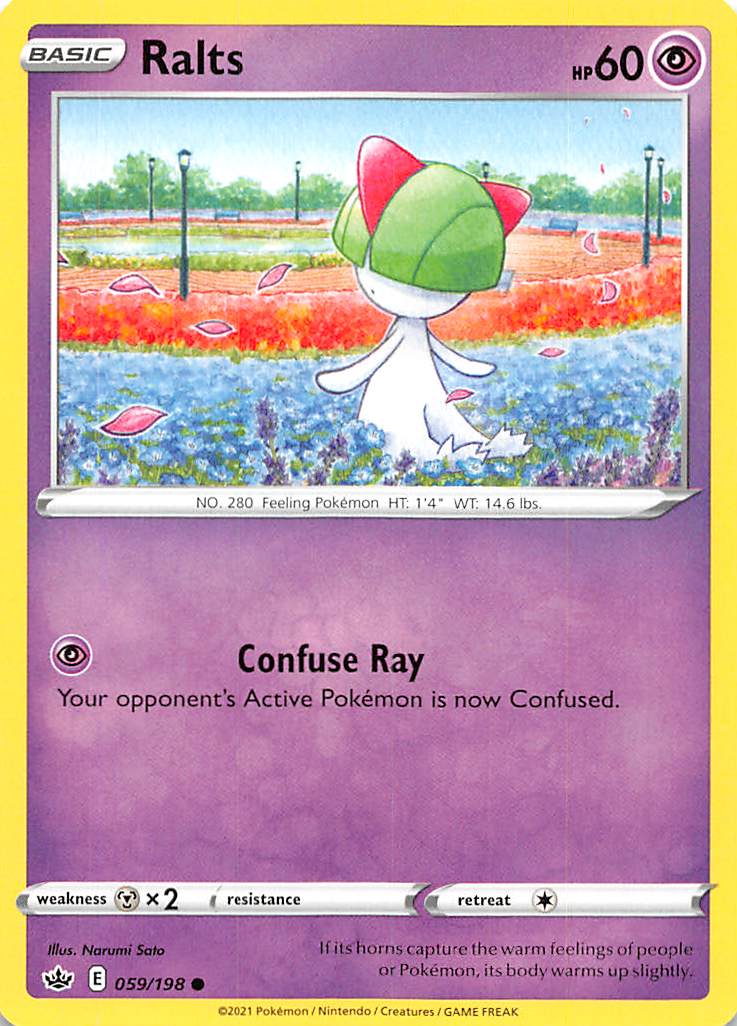 Ralts (059/198) [Sword & Shield: Chilling Reign] Reverse Holofoil