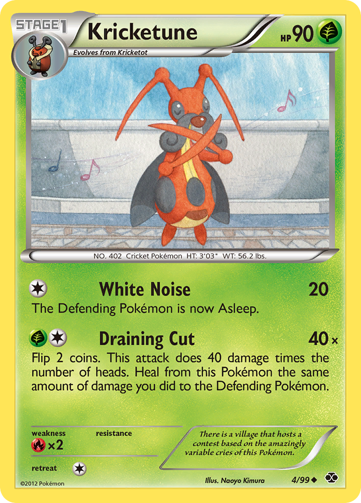 Kricketune (4/99) [Black & White: Next Destinies] Reverse Holofoil