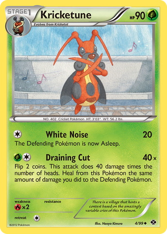 Kricketune (4/99) [Black & White: Next Destinies] Reverse Holofoil