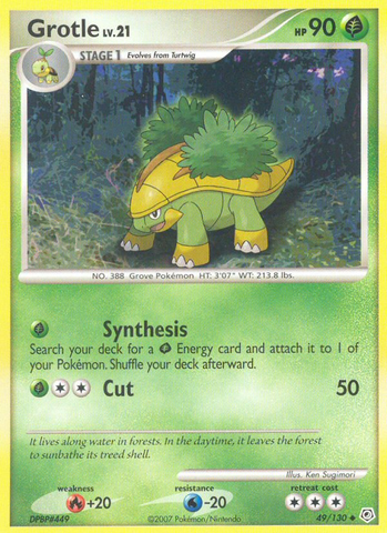 Grotle (49/130) [Diamond & Pearl: Base Set] Reverse Holofoil