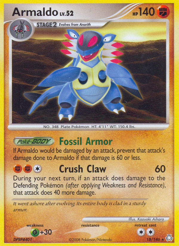 Armaldo (18/146) [Diamond & Pearl: Legends Awakened] Reverse Holofoil