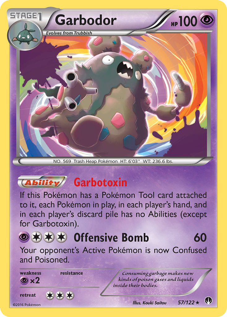 Garbodor (57/122) [XY: BREAKpoint] Reverse Holofoil