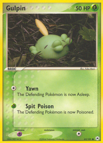 Gulpin (62/101) [EX: Hidden Legends] Reverse Holofoil