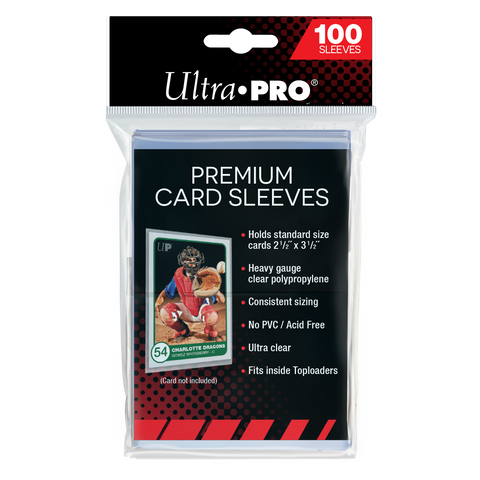 Ultra PRO: 100ct Premium Sleeves (2.5" x 3.5")