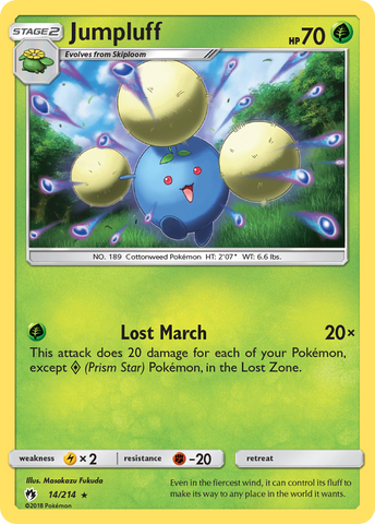 Jumpluff (14/214) [Sun & Moon: Lost Thunder] Reverse Holofoil