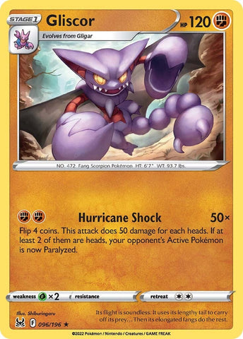 Gliscor (096/196) [Sword & Shield: Lost Origin] Reverse Holofoil