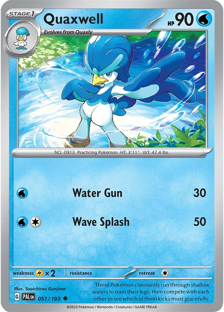 Quaxwell (051/193) [Scarlet & Violet: Paldea Evolved] Reverse Holofoil