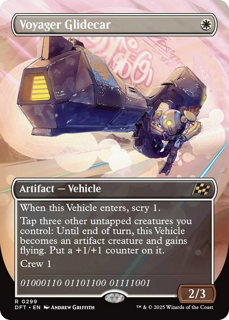 Voyager Glidecar (Borderless) [Aetherdrift] Foil