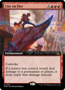 City on Fire (Extended Art) [March of the Machine] Foil