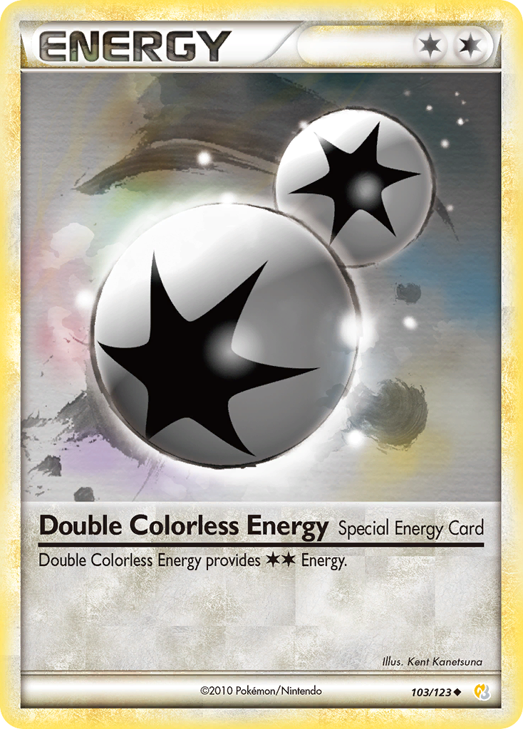 Double Colorless Energy (103/123) [HeartGold & SoulSilver: Base Set] Reverse Holofoil